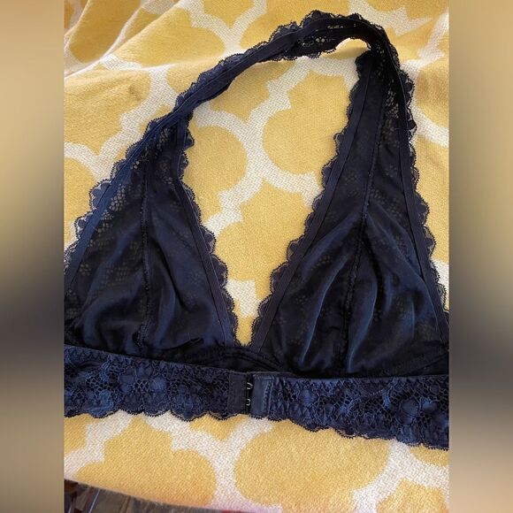 Free People Navy Blue Bralette Size Medium - Picture 2 of 6